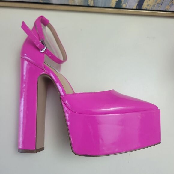 Steve Madden Prompt Platform In Fuschia Patent, 7 - Picture 3 of 16